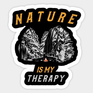 nature is my therapy Sticker